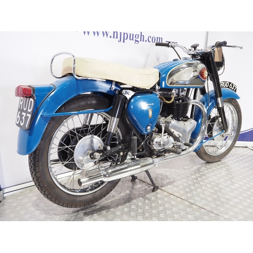 802 - BSA A10 motorcycle. 1960. 650cc
Frame No. GA7-10721
Engine No. DA10-12875
Engine turns over with com... 