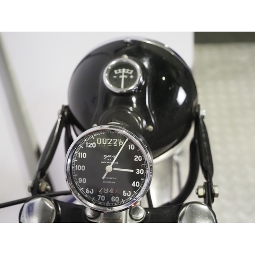 804 - Tribsa 500 motorcycle. 1959. 500cc
Engine No. T10011848N
Engine turns over with compression. Part of... 