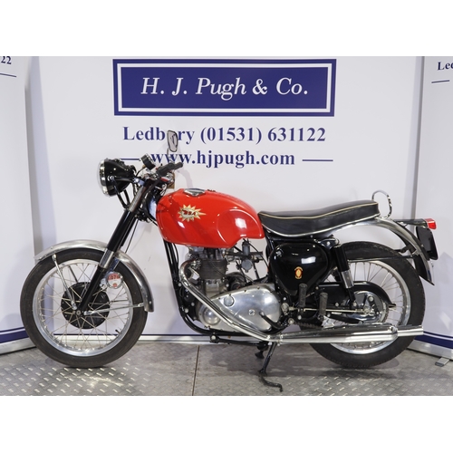 804 - Tribsa 500 motorcycle. 1959. 500cc
Engine No. T10011848N
Engine turns over with compression. Part of... 