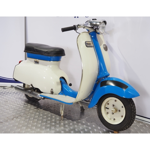 805 - Triumph T10 scooter. 1967. 99cc
Frame No. T5647D
Engine turns over with compression. Part of a priva... 