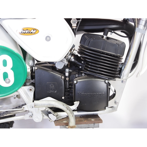 806 - Husqvarna 250 WR motocross bike. 1974. 250cc
Frame No. MK12412
Engine No. 2037 0724
Engine turns ove... 