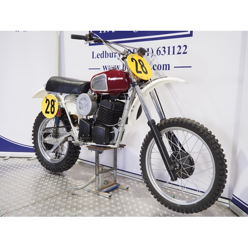 807 - Husqvarna 450 CR motocross bike. 1972. 450cc
Frame No. MJ00425
Engine No. 2021 0237
Engine turns ove... 