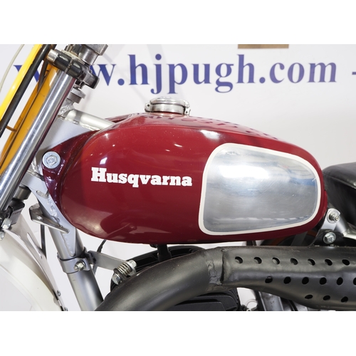 807 - Husqvarna 450 CR motocross bike. 1972. 450cc
Frame No. MJ00425
Engine No. 2021 0237
Engine turns ove... 
