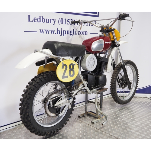 807 - Husqvarna 450 CR motocross bike. 1972. 450cc
Frame No. MJ00425
Engine No. 2021 0237
Engine turns ove... 