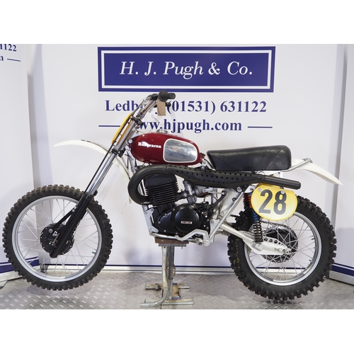 807 - Husqvarna 450 CR motocross bike. 1972. 450cc
Frame No. MJ00425
Engine No. 2021 0237
Engine turns ove... 