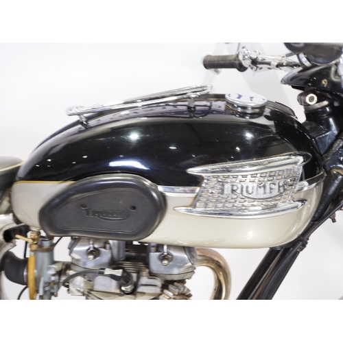 808 - Triumph 6T Thunderbird motorcycle. 1961. 650cc
Frame No. 6T 16659
Engine No. 6T 16659
Engine runs. T... 