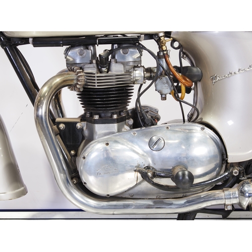 808 - Triumph 6T Thunderbird motorcycle. 1961. 650cc
Frame No. 6T 16659
Engine No. 6T 16659
Engine runs. T... 