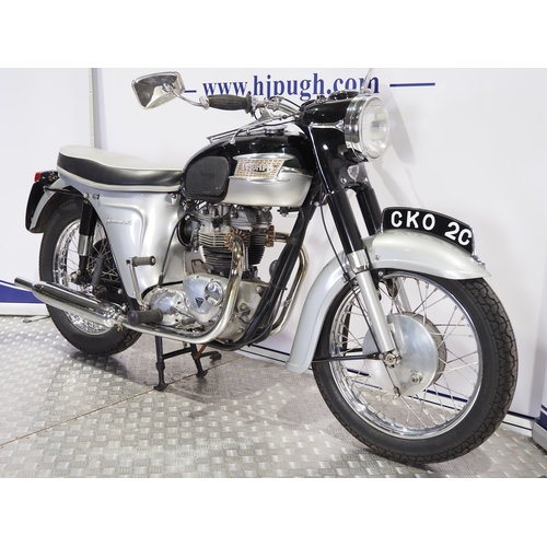 809 - Triumph 6T Thunderbird motorcycle. 1965. 649cc
Frame No. 6TDU6495
Engine No. 6TDU6495C
Engine runs. ... 