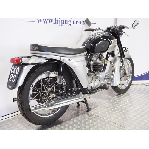 809 - Triumph 6T Thunderbird motorcycle. 1965. 649cc
Frame No. 6TDU6495
Engine No. 6TDU6495C
Engine runs. ... 