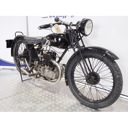 811 - AJS 250 motorcycle. 1930. 250cc
Frame No. 135837
Engine No. 135837
Engine turns over with compressio... 