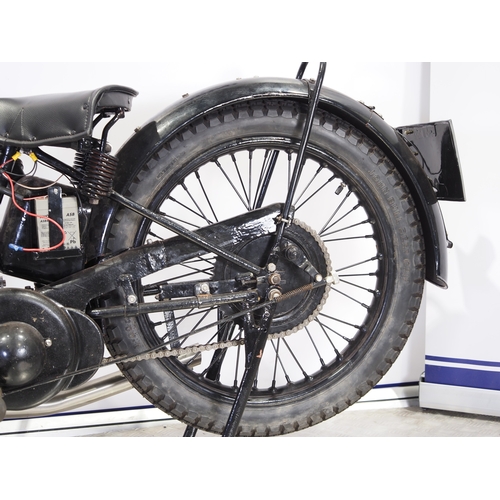 811 - AJS 250 motorcycle. 1930. 250cc
Frame No. 135837
Engine No. 135837
Engine turns over with compressio... 