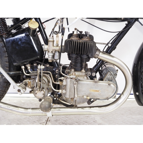 811 - AJS 250 motorcycle. 1930. 250cc
Frame No. 135837
Engine No. 135837
Engine turns over with compressio... 