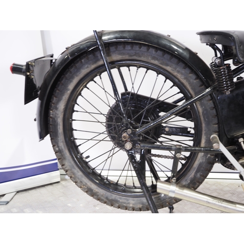 811 - AJS 250 motorcycle. 1930. 250cc
Frame No. 135837
Engine No. 135837
Engine turns over with compressio... 