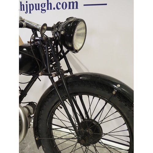 811 - AJS 250 motorcycle. 1930. 250cc
Frame No. 135837
Engine No. 135837
Engine turns over with compressio... 