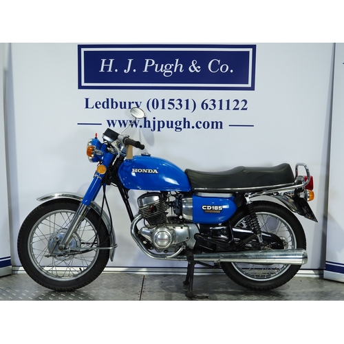 820 - Honda CB185 motorcycle. 1979. 180cc
Frame No. CD185T-2073131
Engine No. CD185TE-2083573 (V5 states C... 