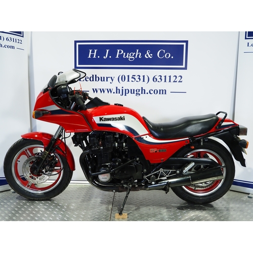 Kawasaki GPZ1100 A1 motorcycle. 1983. 1089cc Frame No. ZXT10A