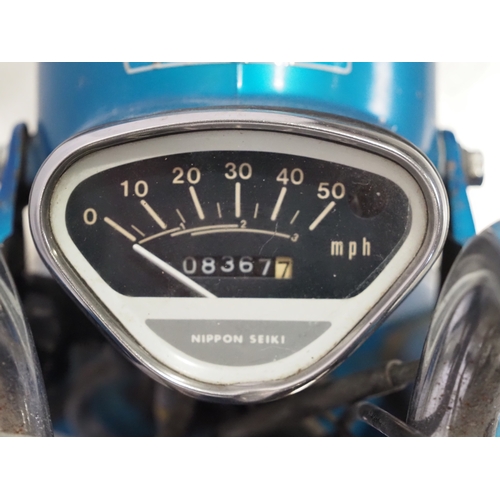 814 - Honda ST70 motorcycle. 1975. 72cc
Frame No. ST70-148344
Engine No. ST70E-141707
Engine turns over wi... 