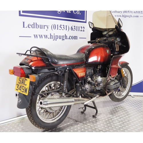 819 - BMW R100RS motorcycle.  1978. 980cc
Frame No. 6075844
Engine No. 807471808
Property of a deceased es... 