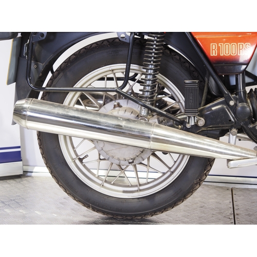 819 - BMW R100RS motorcycle.  1978. 980cc
Frame No. 6075844
Engine No. 807471808
Property of a deceased es... 