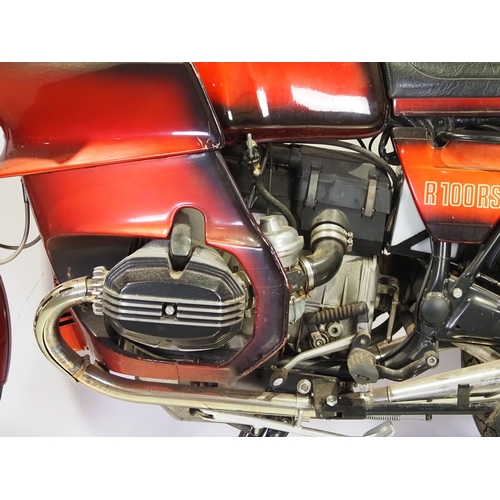 819 - BMW R100RS motorcycle.  1978. 980cc
Frame No. 6075844
Engine No. 807471808
Property of a deceased es... 