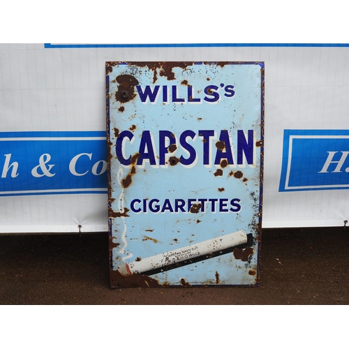 wills capstan cigarettes enamel sign Enamel sign