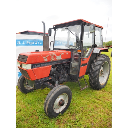 Case International 395 tractor. 1990. Runs, showing 5891 hours. On ...