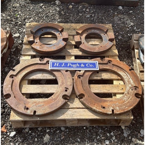 14 - Set of Leyland front and rear wheel weights
