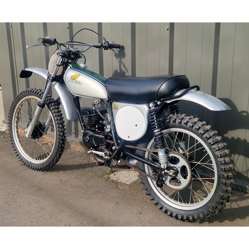 851 - Honda CR125M Elsinore motorcycle. 1973. 125cc Frame No. CR125M-2009275 Engine No. CR125ME-2009354 En... 
