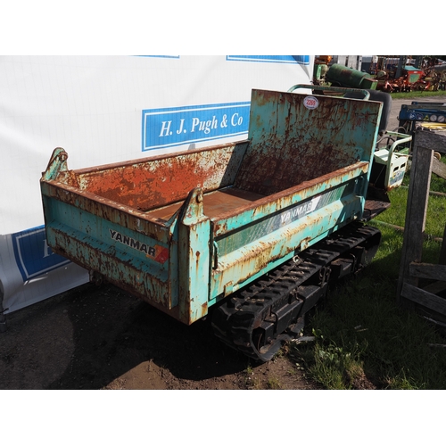 Yanmar tracked barrow. Key in office