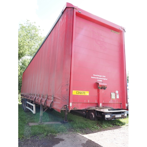Lawrence David Concept Curtain side artic trailer 13.6m. No test
