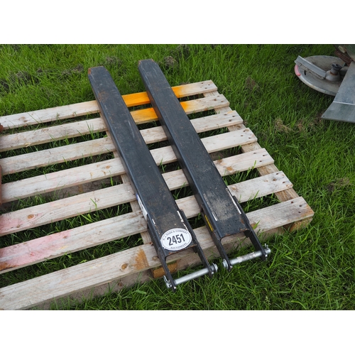 Pallet tine extensions
