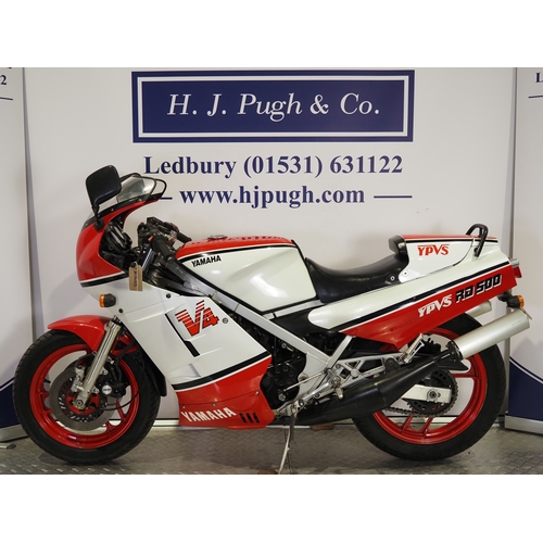 843 - Yamaha RD500LC motorcycle. 1985. 500cc
Frame No. 1GE-002914
Engine No. 1GE-002914
Runs and rides. Th... 