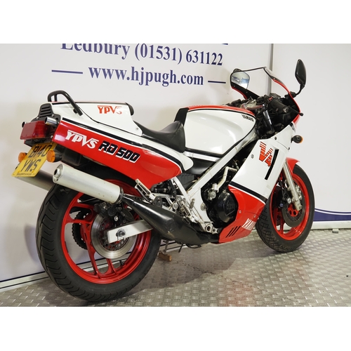 843 - Yamaha RD500LC motorcycle. 1985. 500cc
Frame No. 1GE-002914
Engine No. 1GE-002914
Runs and rides. Th... 