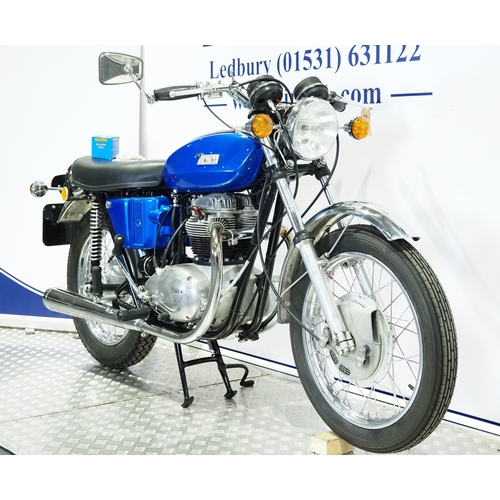 822 - BSA Thunderbolt motorcycle. 1971. 650cc
Frame No. A65TCE05676
Engine No. A65TCE05676
Runs and rides ... 