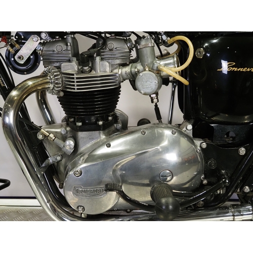 823 - Triumph Bonneville T120 motorcycle. 1967. 650cc
Frame No. DU54500
Engine No. T120 DU54500
Runs and r... 