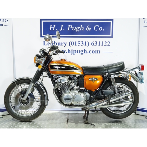 825 - Honda 750 Four motorcycle. 1973. 736cc
Frame No. CB750 2218192
Engine No. CB750E-2224714 (V5 states ... 