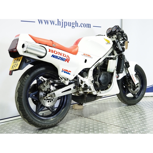 826 - Honda NS250R motorcycle. 1984. 249cc
Frame No. MC11101348
Engine No. MC11E111536
Runs and rides, las... 