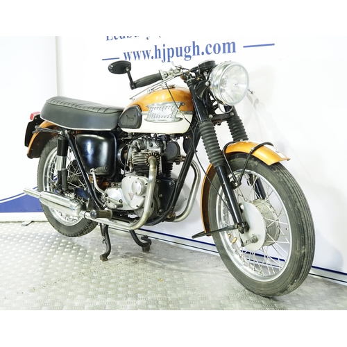 828 - Triumph Tiger 90 motorcycle. 1964. 350cc
Frame No. T90-H30636
Engine No. T90-H30636 (V5 states 11306... 