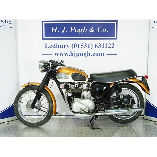 828 - Triumph Tiger 90 motorcycle. 1964. 350cc
Frame No. T90-H30636
Engine No. T90-H30636 (V5 states 11306... 
