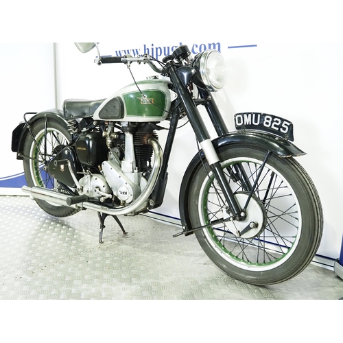 831 - BSA B31 motorcycle. 1949. 348cc
Frame No. ZB319165
Engine No. ZB319273
Runs and rides. Part of a pri... 