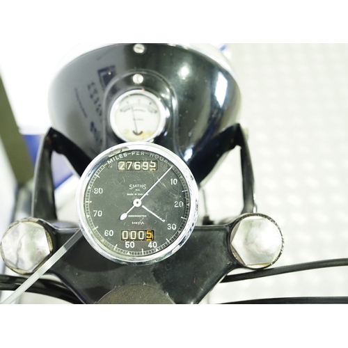 831 - BSA B31 motorcycle. 1949. 348cc
Frame No. ZB319165
Engine No. ZB319273
Runs and rides. Part of a pri... 
