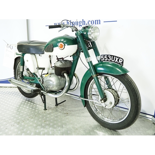 832 - Francis Barnett Cruiser twin motorcycle. 1962. 249cc
Frame No. DH18068W
Engine No. A29D-12218
Runs a... 
