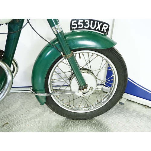 832 - Francis Barnett Cruiser twin motorcycle. 1962. 249cc
Frame No. DH18068W
Engine No. A29D-12218
Runs a... 
