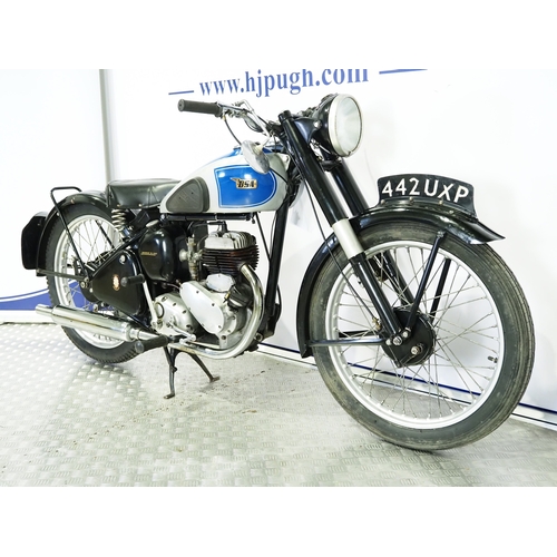 833 - BSA C10 motorcycle. 1947. 250cc
Frame No. XC10T6383
Engine No. BC10392
Runs and rides. Part of a pri... 