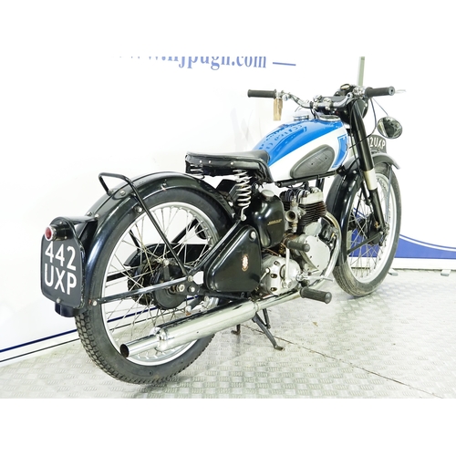 833 - BSA C10 motorcycle. 1947. 250cc
Frame No. XC10T6383
Engine No. BC10392
Runs and rides. Part of a pri... 