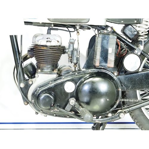 833 - BSA C10 motorcycle. 1947. 250cc
Frame No. XC10T6383
Engine No. BC10392
Runs and rides. Part of a pri... 