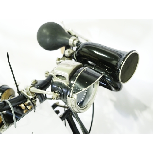 837 - AJS Model B motorcycle. 1921. 350cc
Frame No. Not visible (V5 states 16173)
Engine No. 16173
Runs an... 