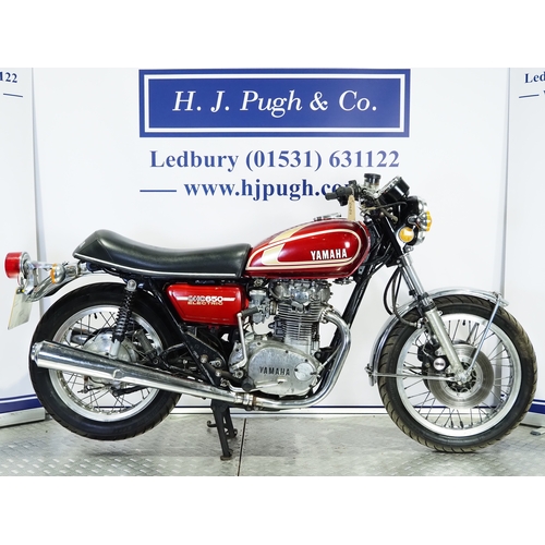Yamaha XS650 motorcycle. 1977. 653cc Frame No. S650 301558 Runs