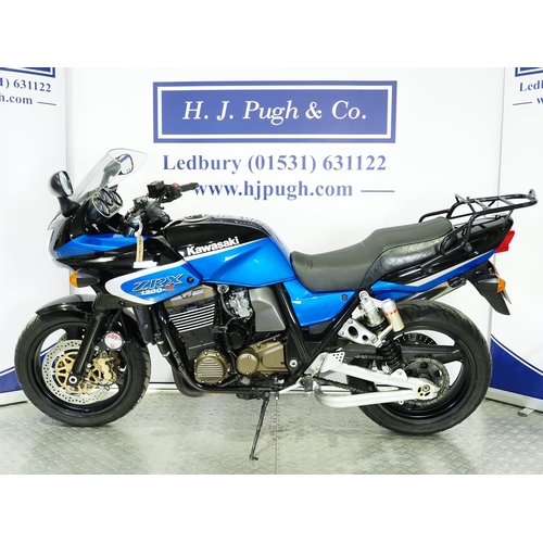Kawasaki ZXR1200S motorcycle. 2002. 1165cc Frame No
