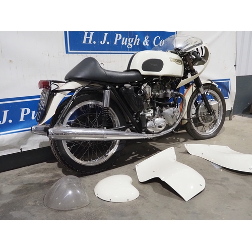 Triumph T120 Thruxton replica motorcycle project. 649cc. 1966. Frame No ...